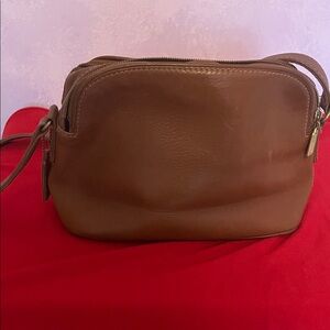 Coach Tan Leather Crossbody Bag